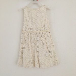 Crewcuts cream eyelet dress